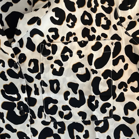 Anine Bing Dalmatian Button up Blouse - Picture 3 of 4